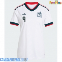 Camisa de time de futebol México Raul Jimenez #9 Replicas 2º Equipamento Feminina Mundo 2026 Manga Curta